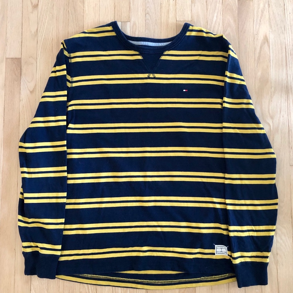 TOMMY HILFIGER, long sleeves rugby style, medium.